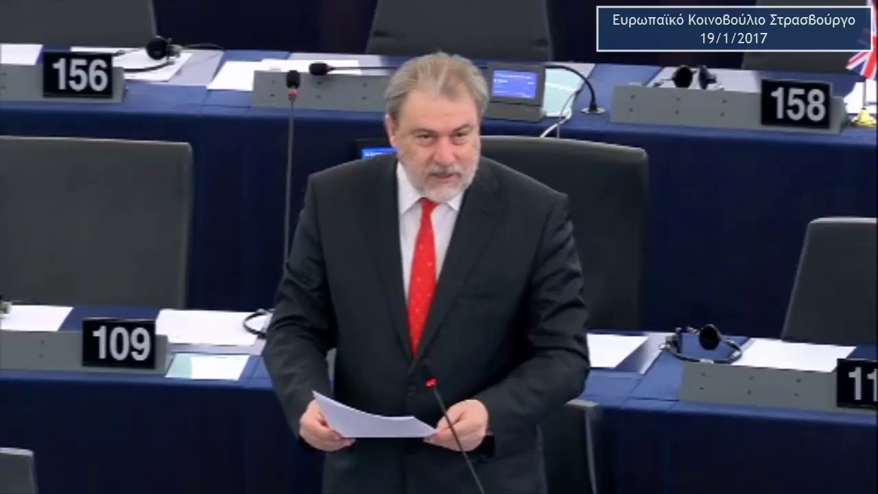 Νότης Μαριάς στην Ευρωβουλή: Όχι στη λιτότητα και στην ανεργία